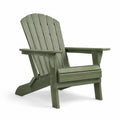 Sedia Adirondack in legno verde da esterno