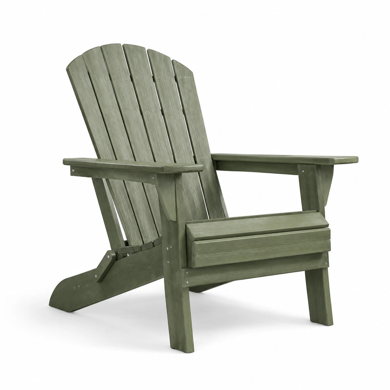 Sedia Adirondack in legno verde da esterno