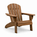 Sedia Adirondack in legno di teak marrone