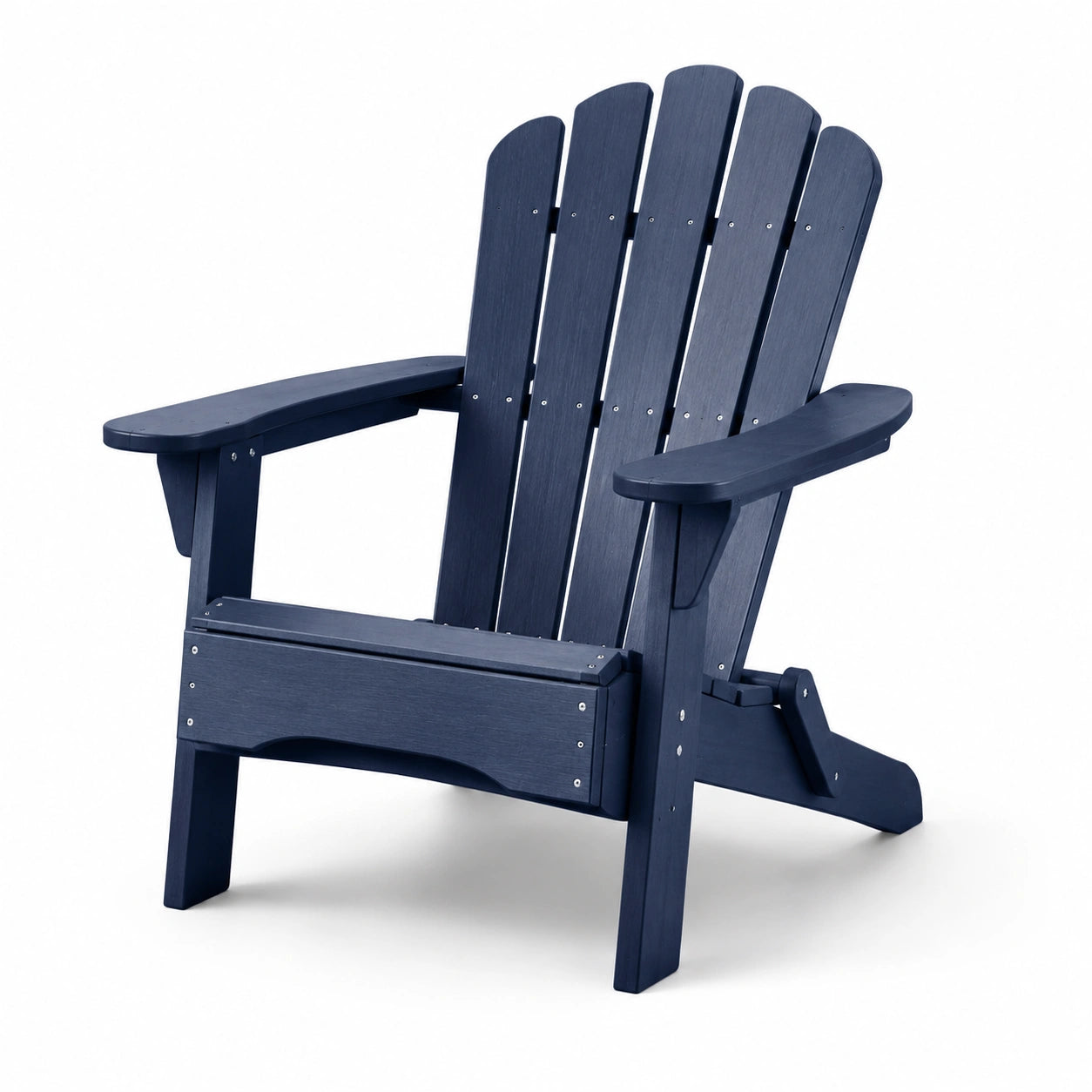 Sedia Adirondack in legno composito blu 75x90x95 cm