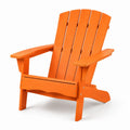 Sedia Adirondack in legno composito arancione con braccioli